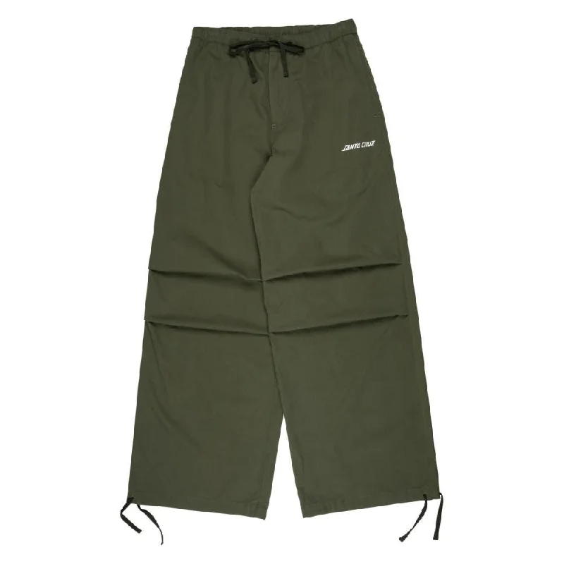 Santa Cruz Womens Pant Strip Parachute Pant - Khaki