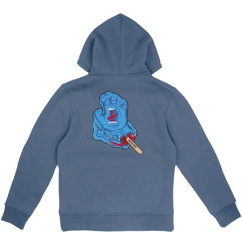 Hoodie for Fundraisers-Santa Cruz Youth Hood Youth Popsicle Hand - Dusty Blue