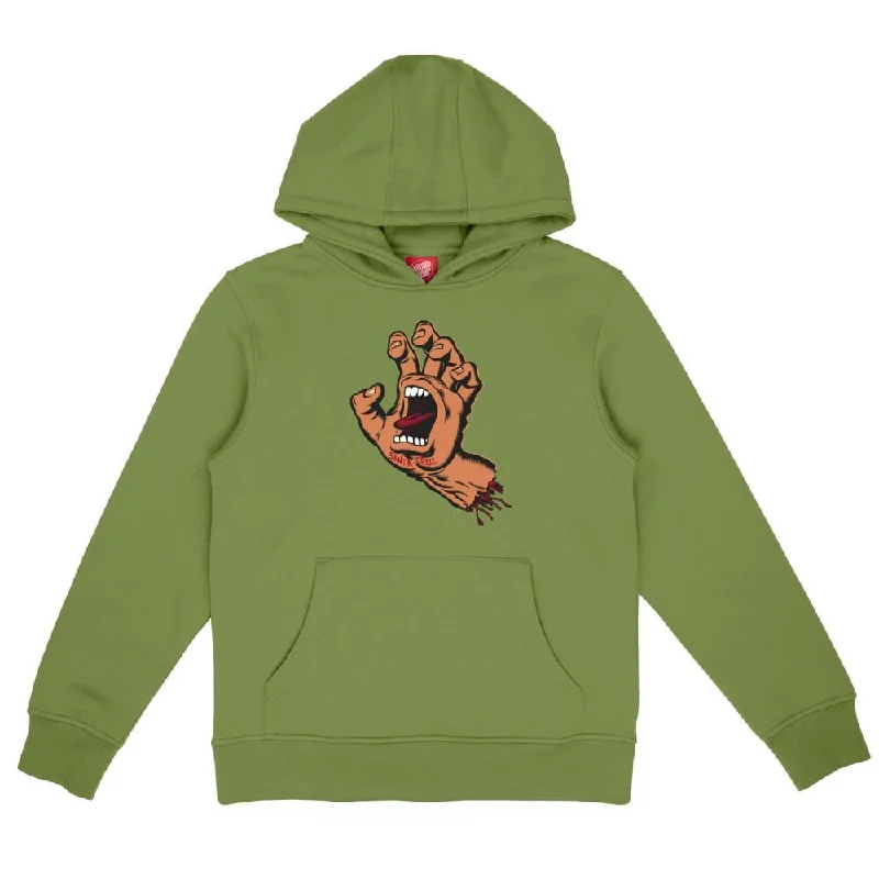 Hoodie for Running-Santa Cruz Youth Hood Youth Screaming Hand Hood - Apple