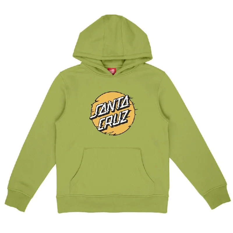 Plus Size Hoodie-Santa Cruz Youth Hood Youth Vivid Other Dot Front - Apple