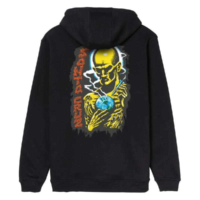 Hoodie for Music Lovers-Santa Cruz Zip Hood Kendall Atomic Zip Hood - Black