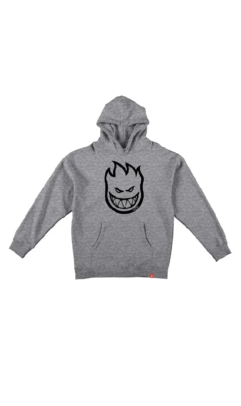 Hoodie for All Seasons-Spitfire Bighead Sweater Hoodie Heather/Black