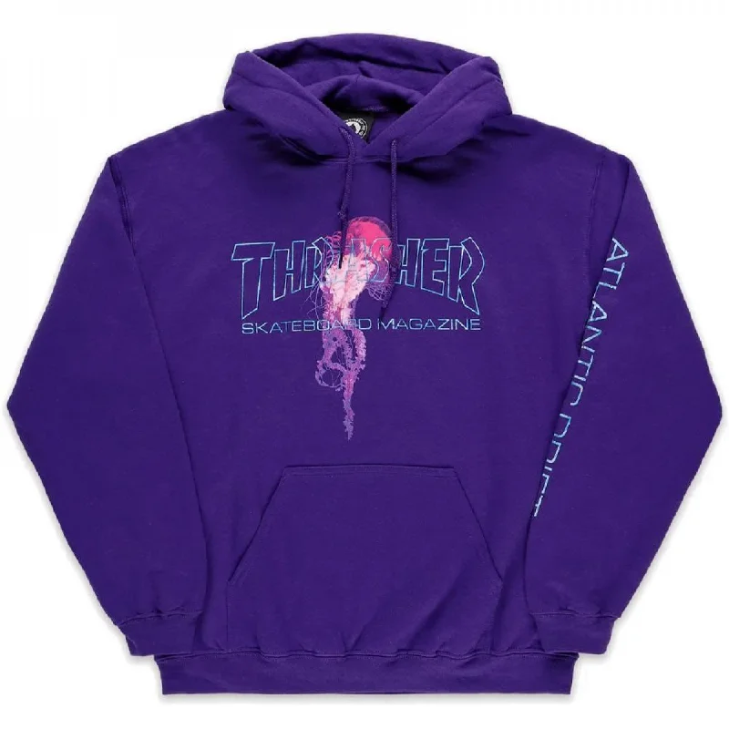 Hoodie for Cool Evenings-Thrasher Hoody Atlantic Drift - Purple