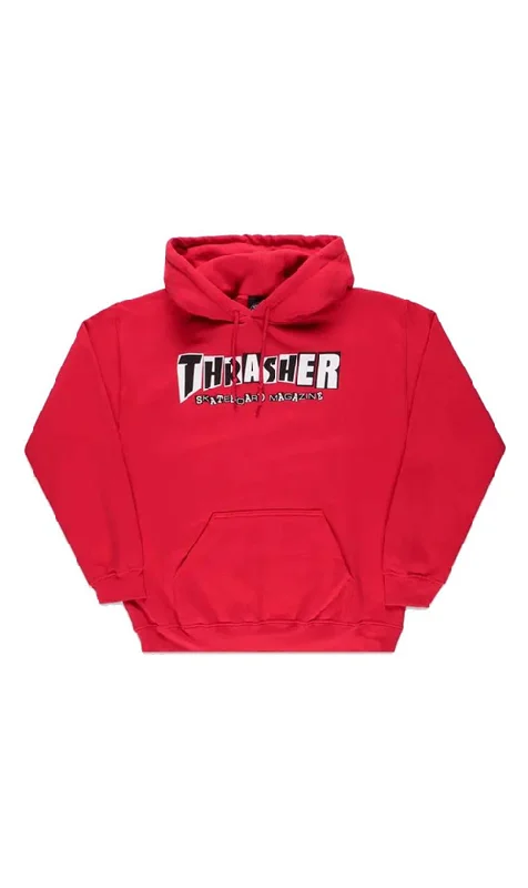 Hoodie for Schools-Thrasher Thrasher X Baker Mens Hoodie Red